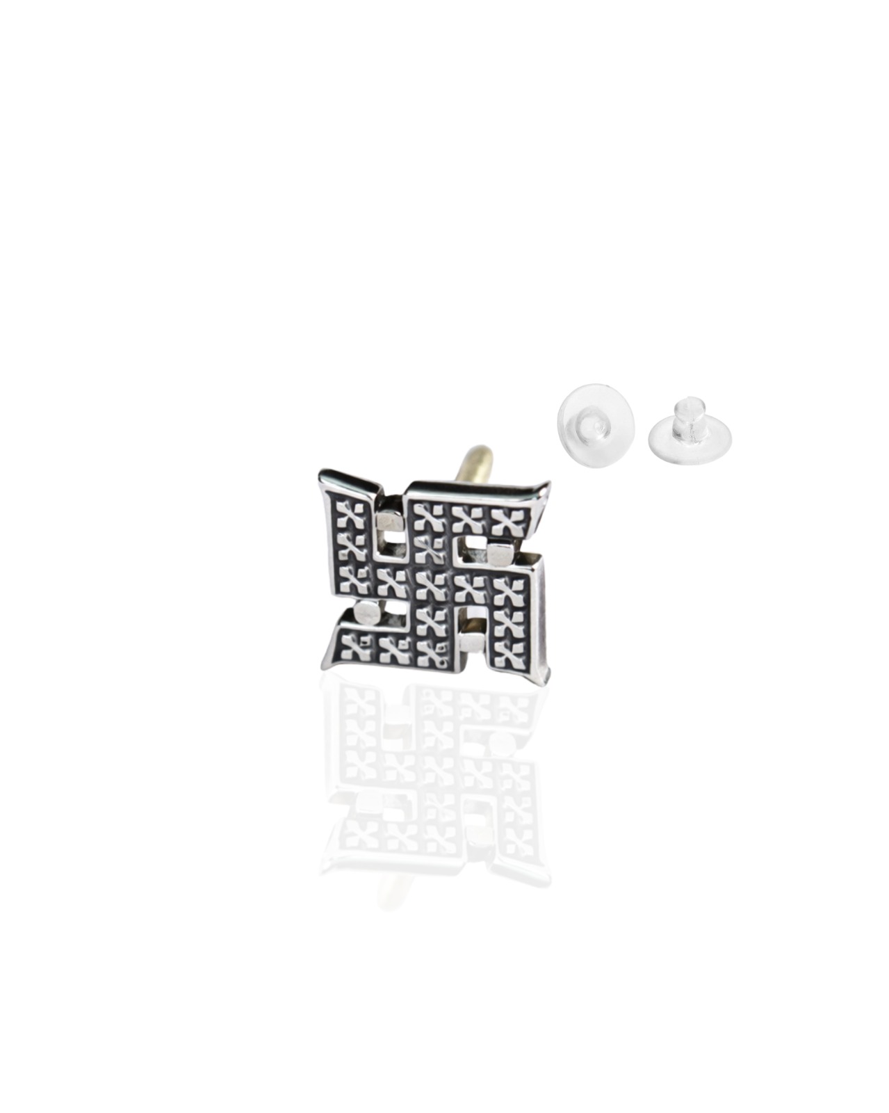 Swastik Stud Earring